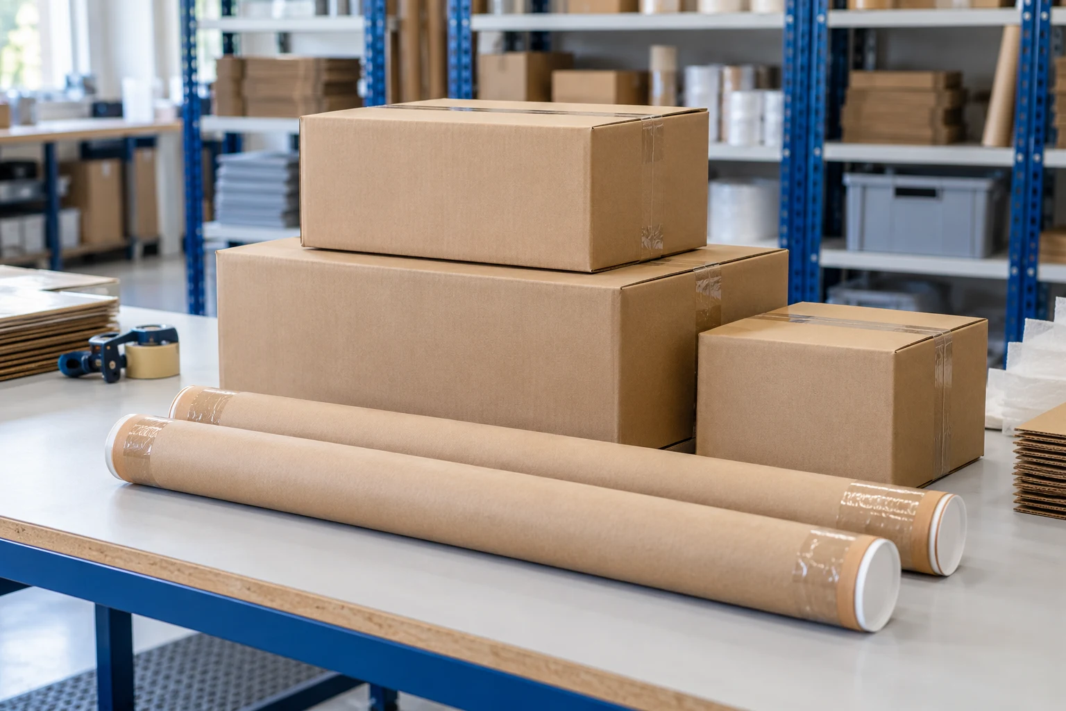 Packing and shipping illustration
